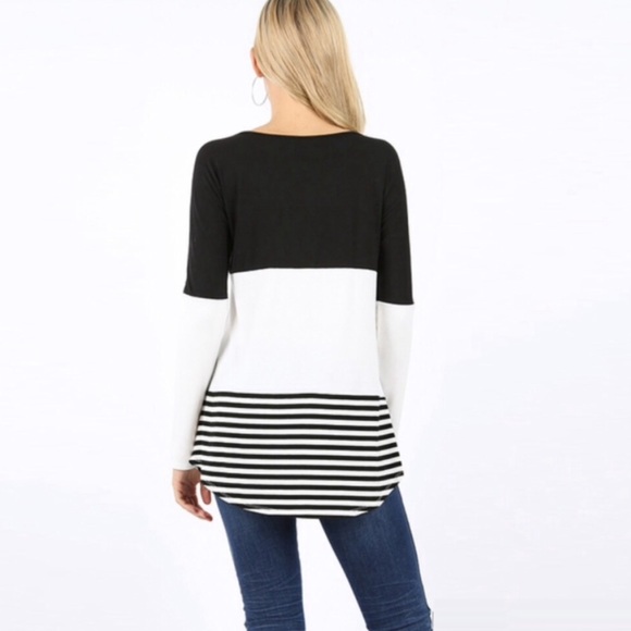 🎉HPick 1 Left! Color Block L. S. Tunic - Picture 3 of 5